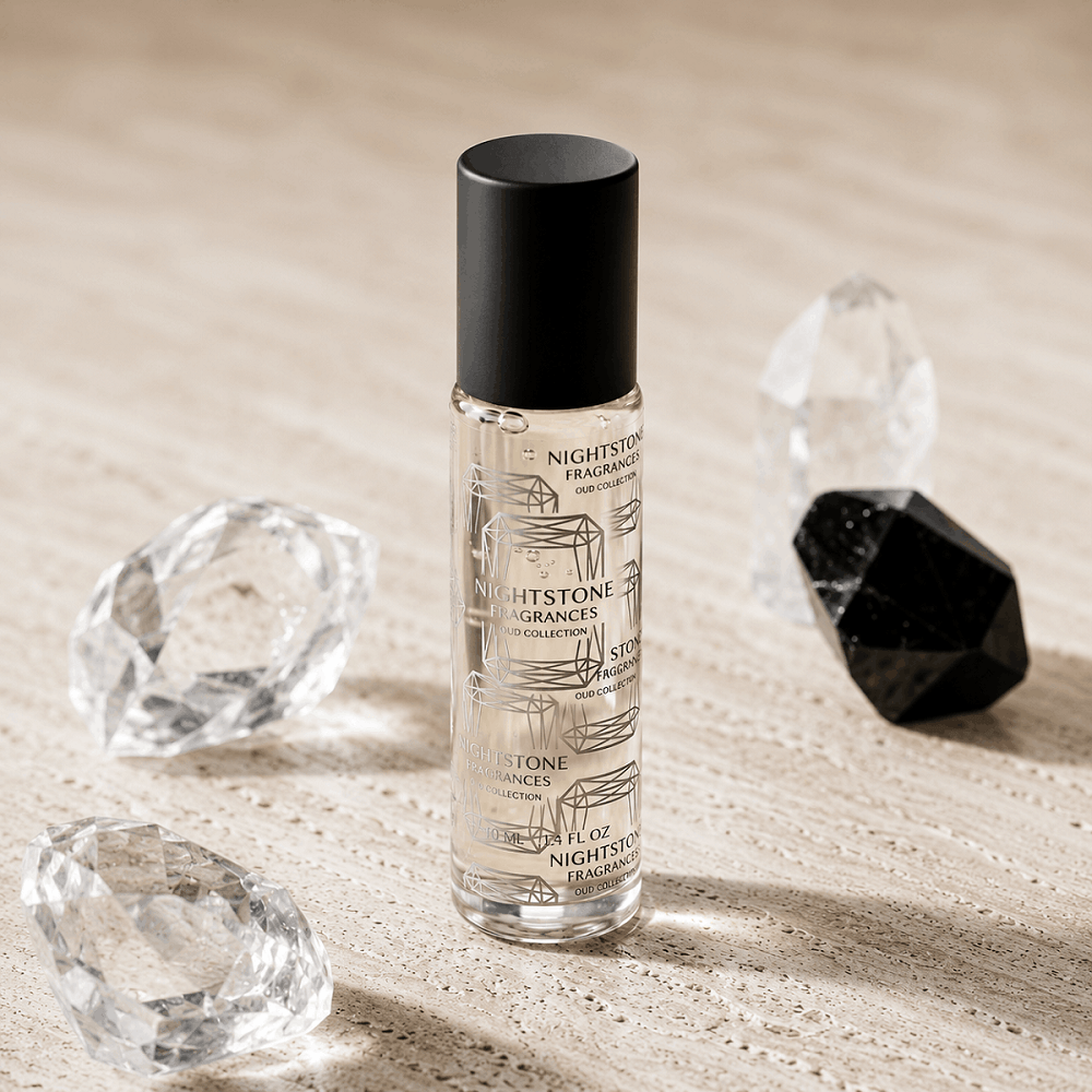 Metal Roll On 10ml & 15ml Oud Oil in White Bottle