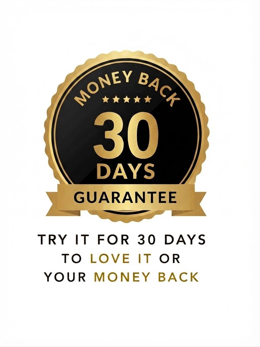 30 Day Money Back Guarantee badge